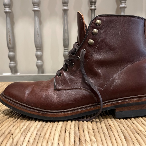 Allen Edmonds 10 D Shoes Higgins Mill Weatherproof boot in Chili brown - Picture 4 of 8